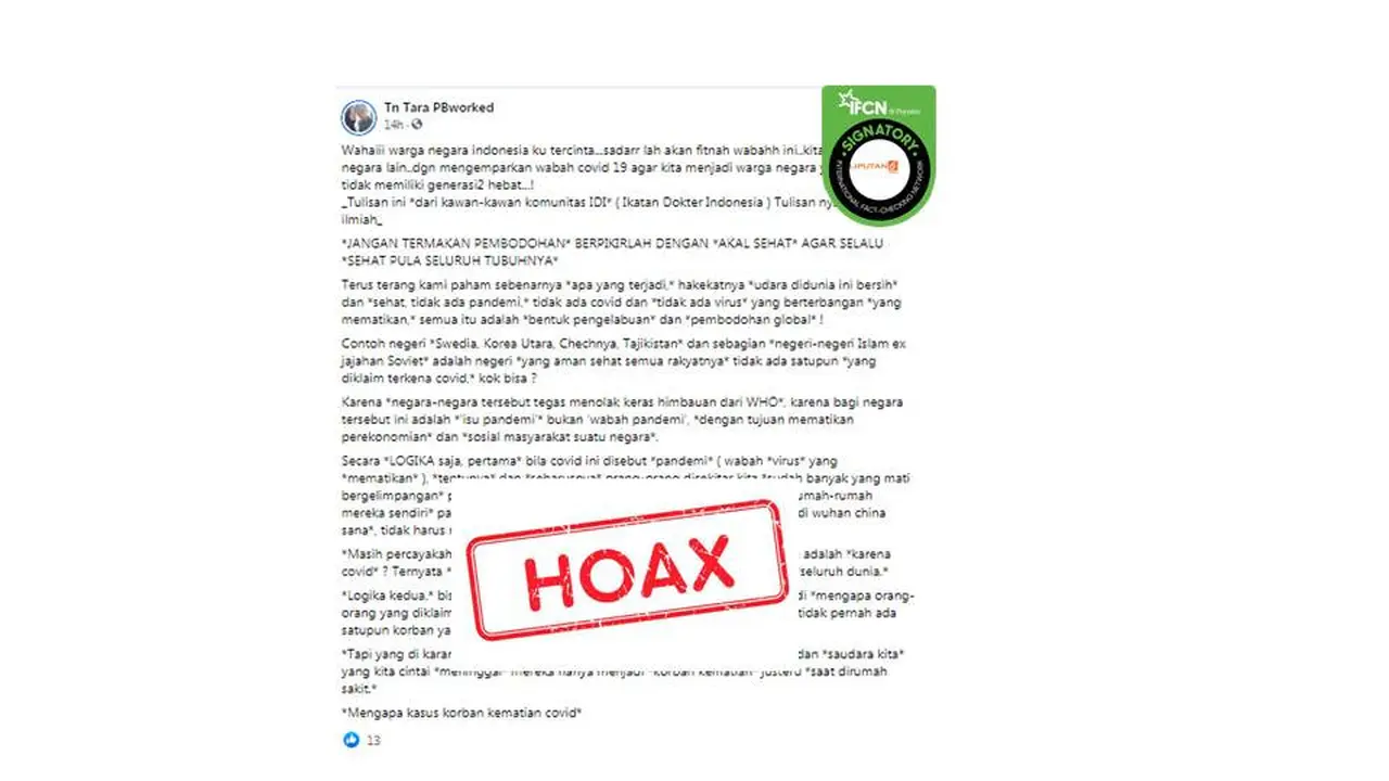 Cek Fakta pernyataan IDI