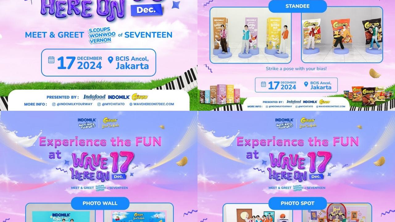 Meet & Greet 'Wave Here On 17 Dec' Bareng S.coups, Wonwoo, dan Vernon Seventeen Suguhkan Sederet Aktivitas Seru