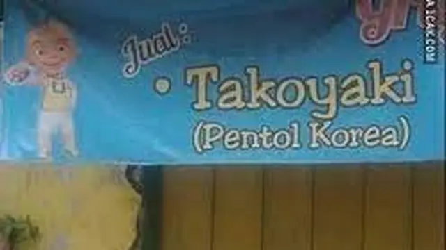 6 Spanduk Jualan Jajan Korea Ini Nyeleneh Banget, Kocak