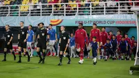 Pertandingan Timnas Indonesia U-17 kontra Ekuador U-17 pada pembukaan Piala Dunia U-17 2023 di Stadion Gelora Bung Tomo, Surabaya hari Jumat (10/11/2023). (Bagaskara Lazuardi/Bola.com)