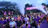 Sekitar 4.000 orang menjadi peserta ajang olahraga lari bertajuk Rupiah Borobudur Playon 2025 di Kawasan Candi Borobudur, Kabupaten Magelang, pada Minggu (27/7/2025). Dok BI