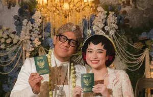 Fakta-fakta Akad Nikah Andre Taulany dan Amanda Rigby