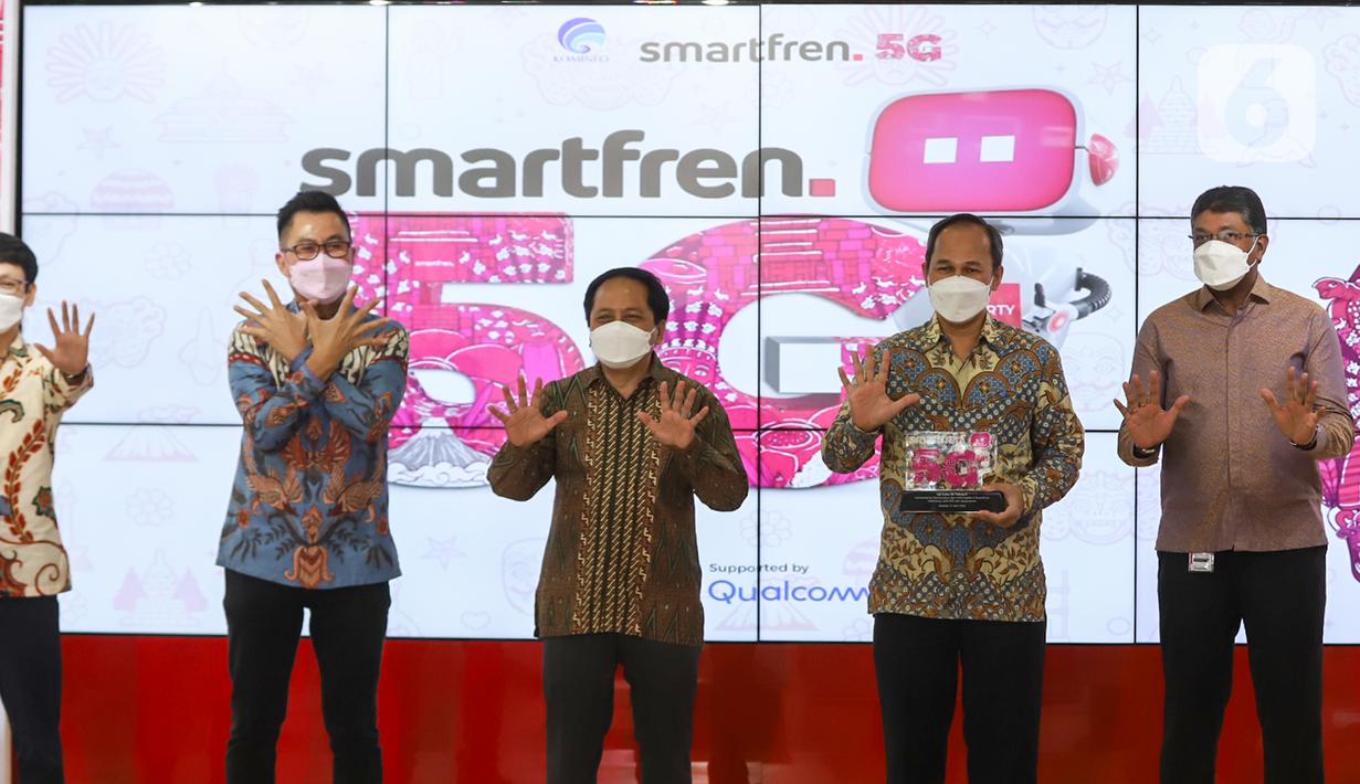 Pada uji coba ini, smartfren menggandeng Qualcomm dan ZTE sebagai mitra penyedia teknologi 5G. Uji coba 5G Tahap Dua menggunakan spektrum yang belum pernah dipakai sebelumnya, yakni mmWave di frekuensi 28GHz dengan lebar pita 800MHz. (Liputan6.com/Pool/smartfren)