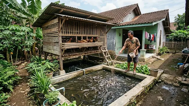 Cara Membuat Kolam Lele di Bawah Kandang Ayam