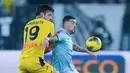 Atalanta selamat dari kekalahan saat bertandang ke markas Lazio pada lanjutan Liga Italia. La Dea memaksakan skor 1-1. (AP Photo/Alessandra Tarantino)