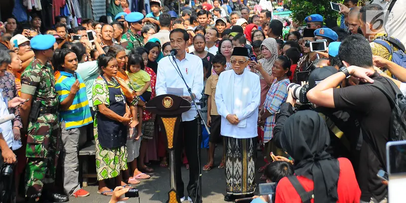 Pidato Kemenangan Jokowi di Kampung Deret