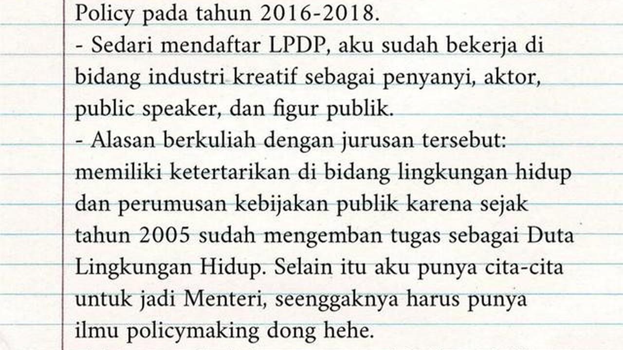 Tasya Kamila Laporkan Pencapaian Dari Beasiswa LPDP, Ingat Tak Bisa Pulang Saat Ayah Meninggal