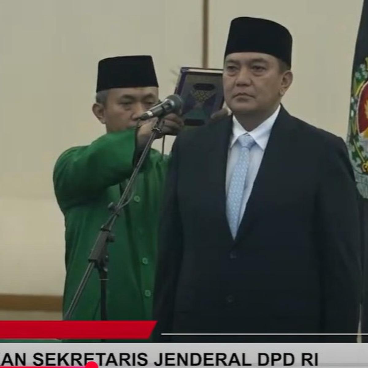 Pelantikan Irjen Iqbal jadi Sekjen DPD RI
