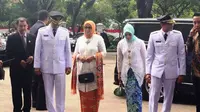 Anies Baswedan dan Sandiaga Uno saat tiba di Istana Negara. (Liputan6.com/Lizsa Egeham)