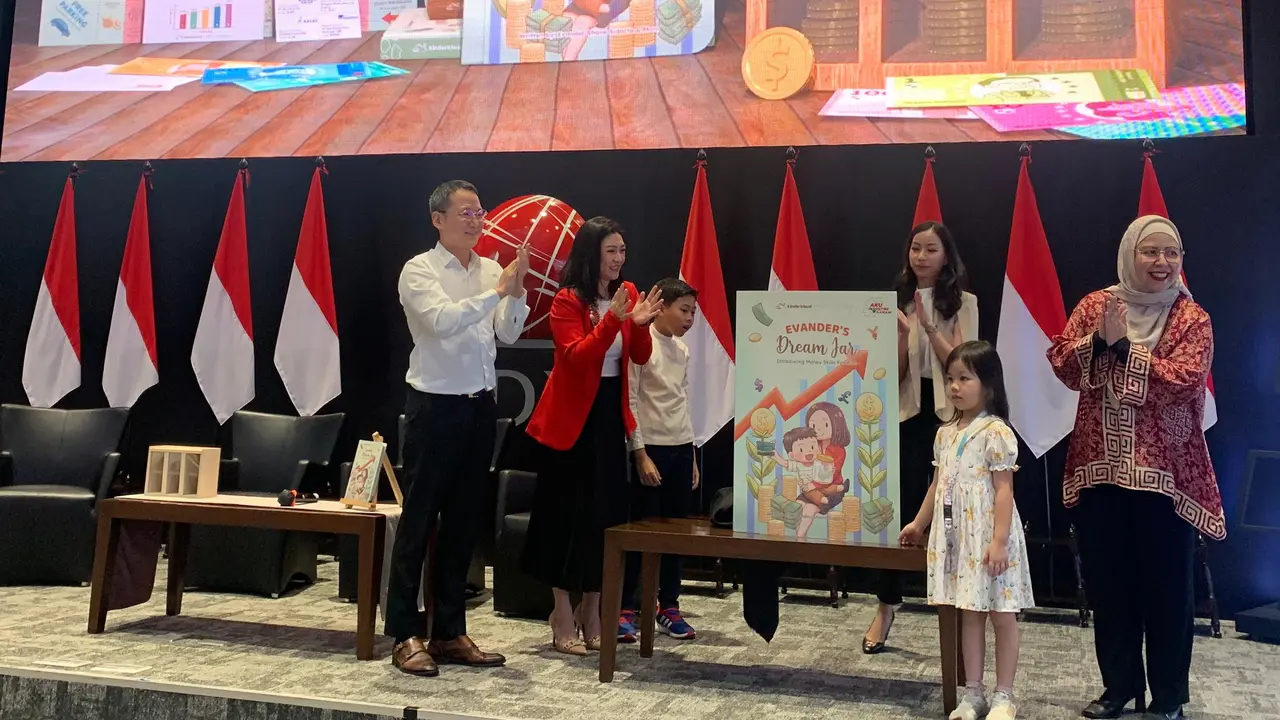 PT Karunia Pelita Edukasih (Kinderkloud) pada Sabtu (21/9) menggelar peluncuran inisiatif Financial Literacy for Families. (Tasha/Liputan6.com)