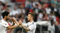 Gelandang timnas Jerman, Marco Reus, akan tampil untuk pertama kalinya di Piala Dunia 2018.  (AP Photo/Martin Meissner)