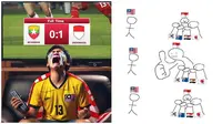 6 Meme Indonesia dan Malaysia di Pertandingan Perdana Piala AFF 2024 Ini Kocak