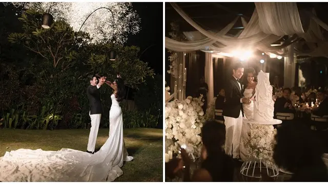 6 Potret Resepsi Pernikahan Intimate Angga Yunanda dan Shenina Cinnamon di Bali