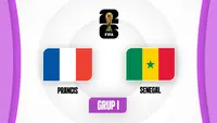 Timnas Prancis Vs Timnas Senegal di Piala Dunia 2026. (Bola.com/Dok.Bola.com).