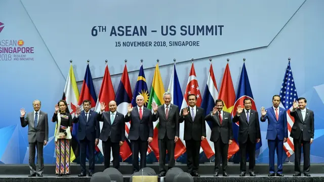 KTT ke-6 ASEAN-AS di Suntec Convention Centre, Singapura, pada Kamis, 15 November 2018 (sumber: Kantor Kesekretariatan Presiden)