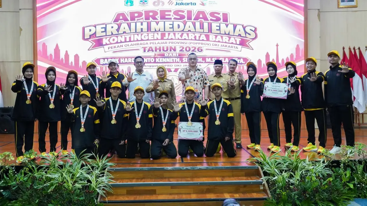 Jakbar Ukir Sejarah Jadi Juara Umum Popprov DKI Jakarta 2026, Atlet diguyur Bonus