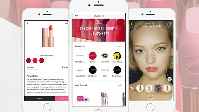 Meitu hadirkan fitur untuk mencoba make up sebelum membelinya./copyright: meitu