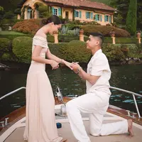 Kabar bahagia datang dari dunia hiburan Tanah Air. Al Ghazali telah melamar kekasihnya, Alyssa Daguise di Lake Como, Italia.