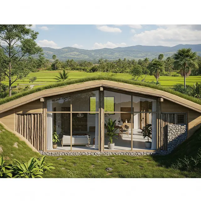 Tipe Rumah untuk Gen Z yang Estetik dan Ramah Lingkungan Model Hunian Earthship Semi Tanah