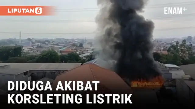 VIDEO: Kebakaran Terjadi di Pemukiman Padat Hunian di Klender Jakarta Timur