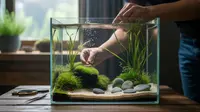 Cara Membuat Aquascape Sederhana untuk Pemula, Murah dan Minim Alat