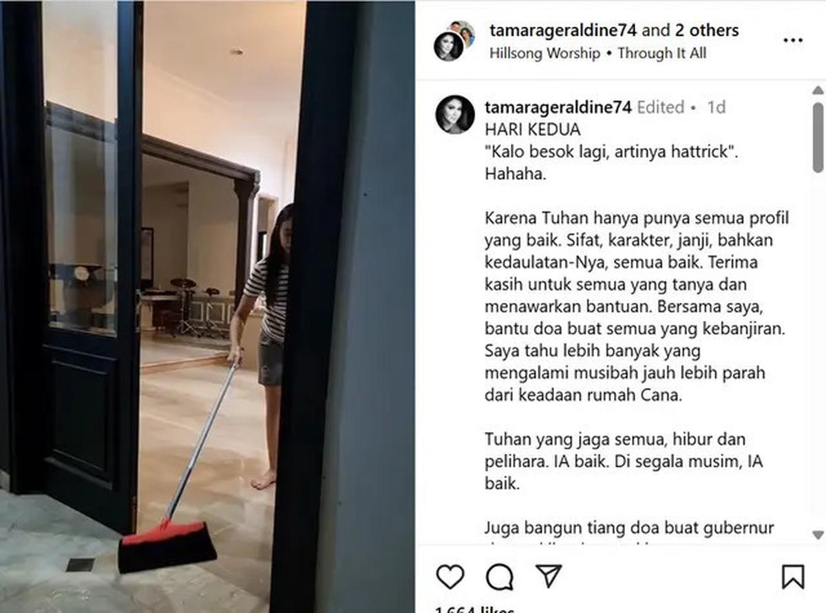 Rumah Mewah Tamara Geraldine Kebanjiran, Begini Kondisinya yang Porak-poranda