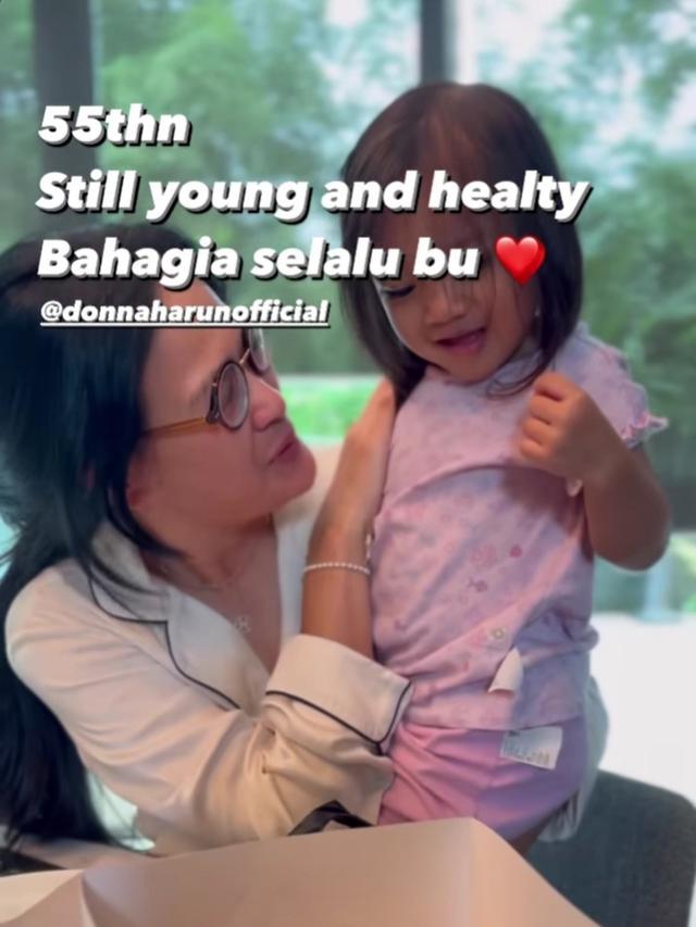 Donna Harun merayakan ulang tahun ke-55 (Foto: Instagram rickyharun)