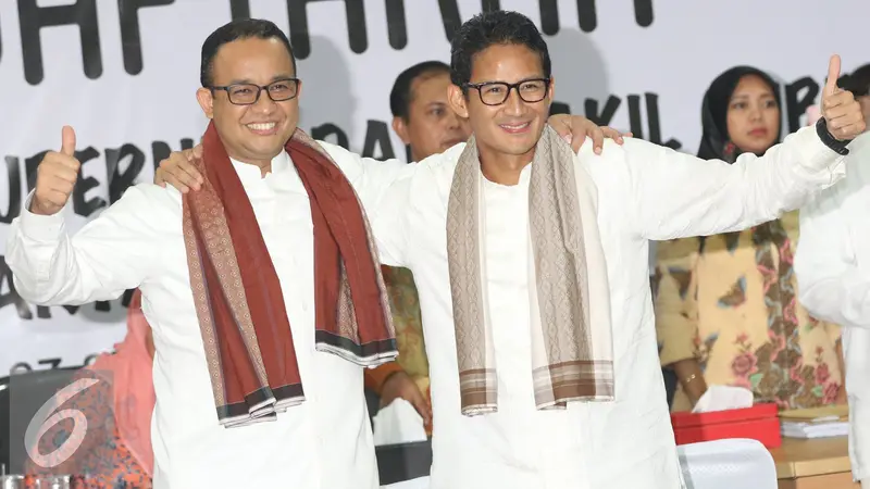 Anies Baswedan dan Sandiaga Uno