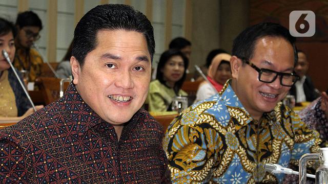 Erick Thohir Rapat Perdana di DPR