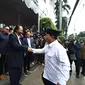 Calon presiden (capres) nomor urut 02 Prabowo Subianto saat menyambangi Kantor DPP Partai NasDem bertemu dengan Surya Paloh. (Tim Dokumentasi Prabowo)