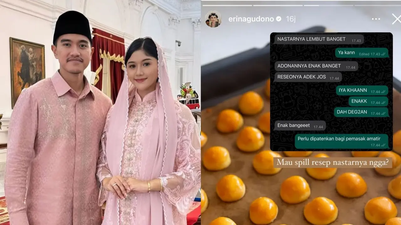 Lebaran usai, Erina Gudono dan Kaesang Pangarep baru bikin nastar