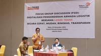 Diskusi Pengorderan Armada Logistk Bersama Logee Trans. Dok: Telkom Indonesia