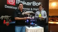 Foto: Peluncuran printer 3D MakerBot (Iskandar/ Liputan6.com)