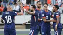 Untungnya, Depay kembali jadi pahlawan dengan torehan gol keduanya yang memastikan Belanda pulang dengan tiga poin. (AFP/Petras Malukas)
