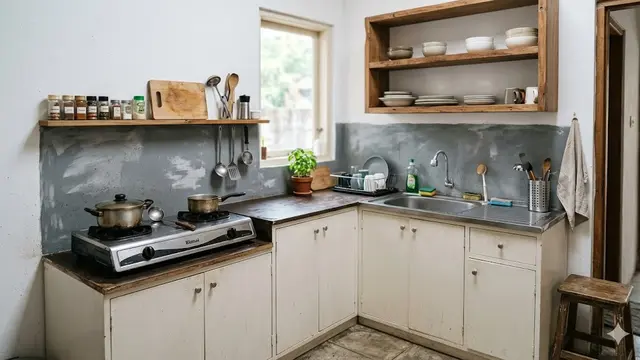 Desain Dapur Bentuk L