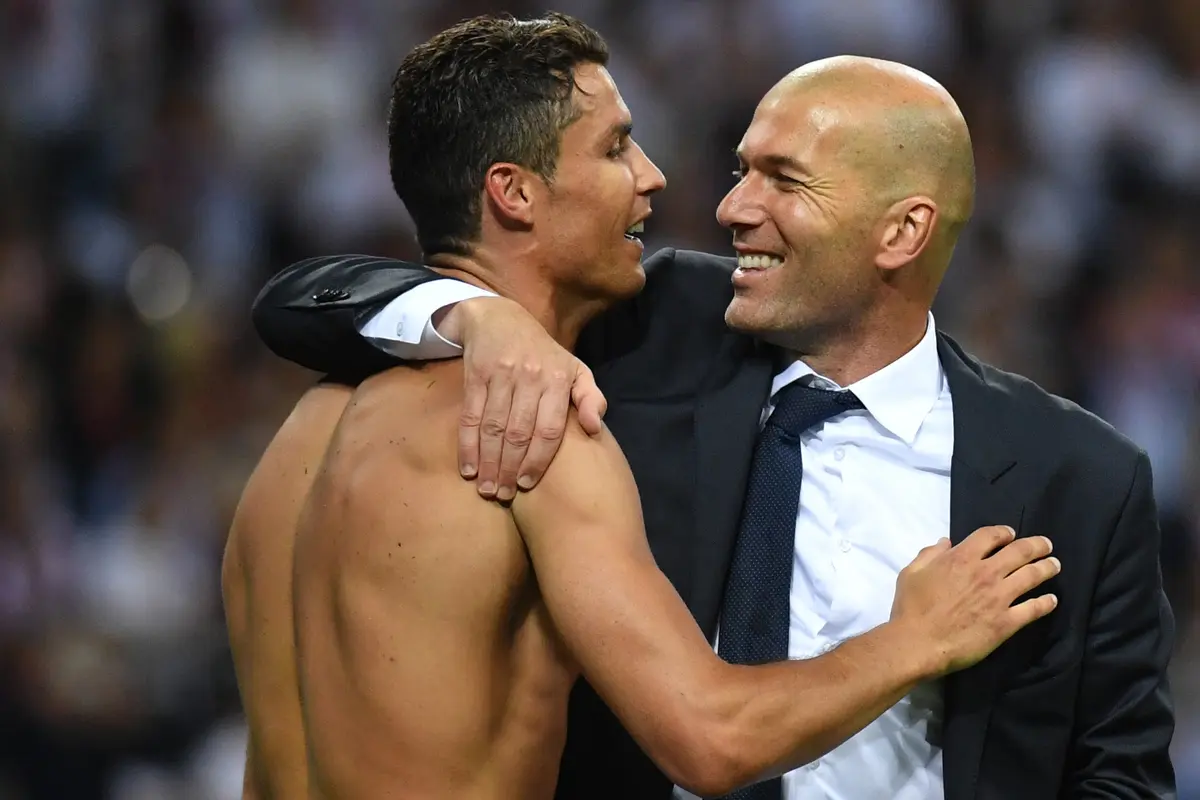 Momen Kebahagiaan Zidane dan Pemain, Real Madird
