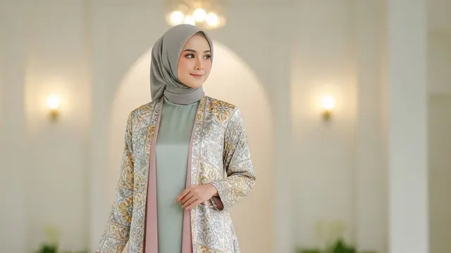 Gamis Bahan Satin Silk Jatuh dan Adem