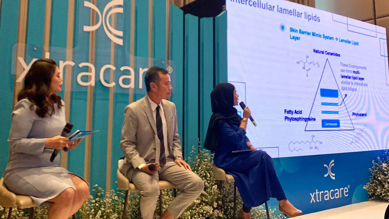 Saat press converence Interbat Aesthetic untuk produk Ionic Skincare