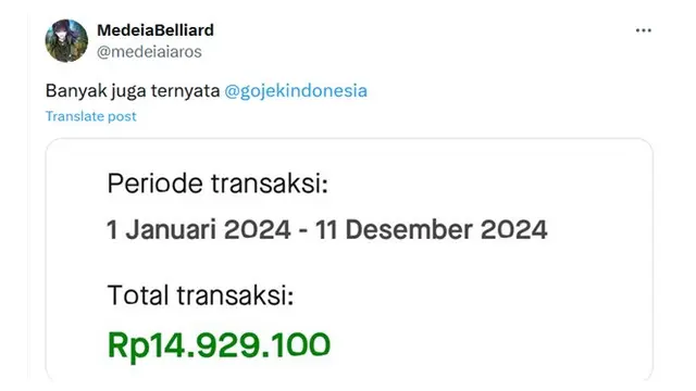6 Potret Gojek Wrapped Netizen Lebih dari 10 Juta,