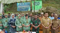 Komandan Kodim 0730 Gunungkidul bersama Bupati meresmikan 5 titik pengeboran air bersih dalam rangka program Gerakan TNI AD Manunggal Air 2024.