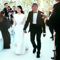 Empat tahun sudah berlalu sejak Kim Kardashian dan Kanye West mengucapkan janji suci. (instagram/kimkardashian)