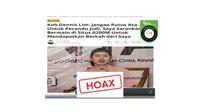 Cek Fakta Uztaz Dennis Lim promosikan situs judi