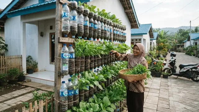 Ide Kebun Sayur untuk Rumah Subsidi Tanpa Menguras Anggaran yang Bisa Petik Setiap Hari Model Budidaya Sayuran dalam Wadah Bekas