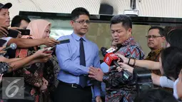 Pertemuan antara KPPU dengan KPK untuk bekerjasama menangani korupsi dalam persaingan usaha yang tidak sehat di sektor swasta, Jakarta, Selasa (20/12). (Liputan6.com/Helmi Afandi)