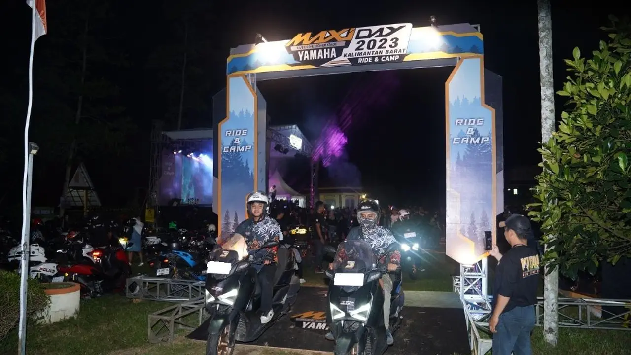 Ratusan Pencinta Motor Memeriahkan Maxi Yamaha Day Kalimantan Barat di Kota Singkawang