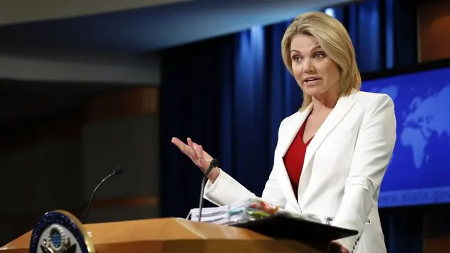 Juru Bicara Kementerian Luar Negeri AS Heather Nauert (AP PHOTO)