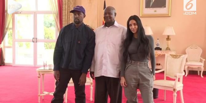 VIDEO: Kanye West dan Kim Kardashian Bertemu Presiden Uganda