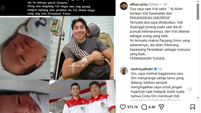 Postingan Ayah Vidi Aldiano Usai Putranya Berpulang