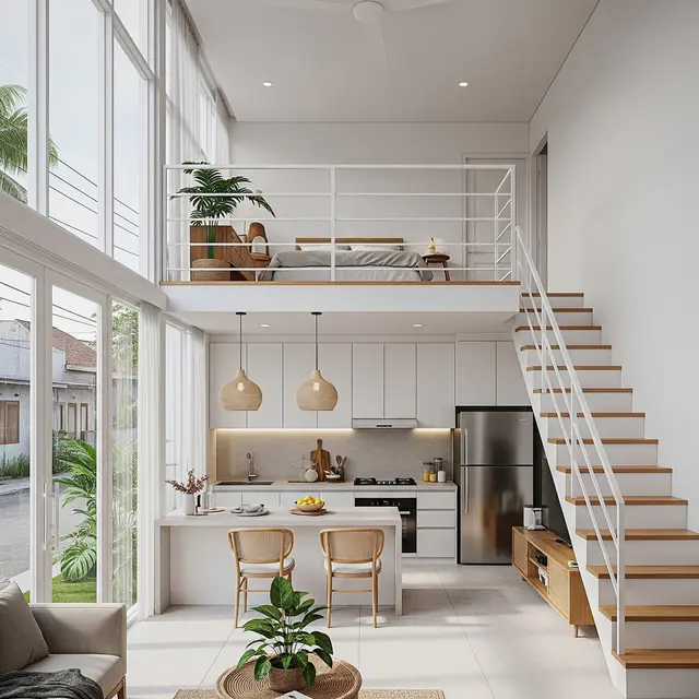 9 Model Rumah Mezzanine Kekinian dengan Dapur Open Space, Maksimalkan Lahan