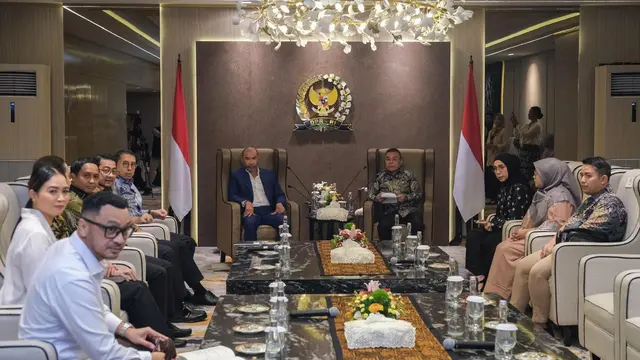 Pertemuan bersama delegasi film tersebut di Gedung Nusantara III, Kompleks Parlemen, Senayan, Jakarta, Kamis (28/11/2024).